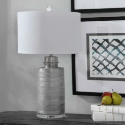 Accessories Uttermost Anitra Metallic Silver Table Lamp