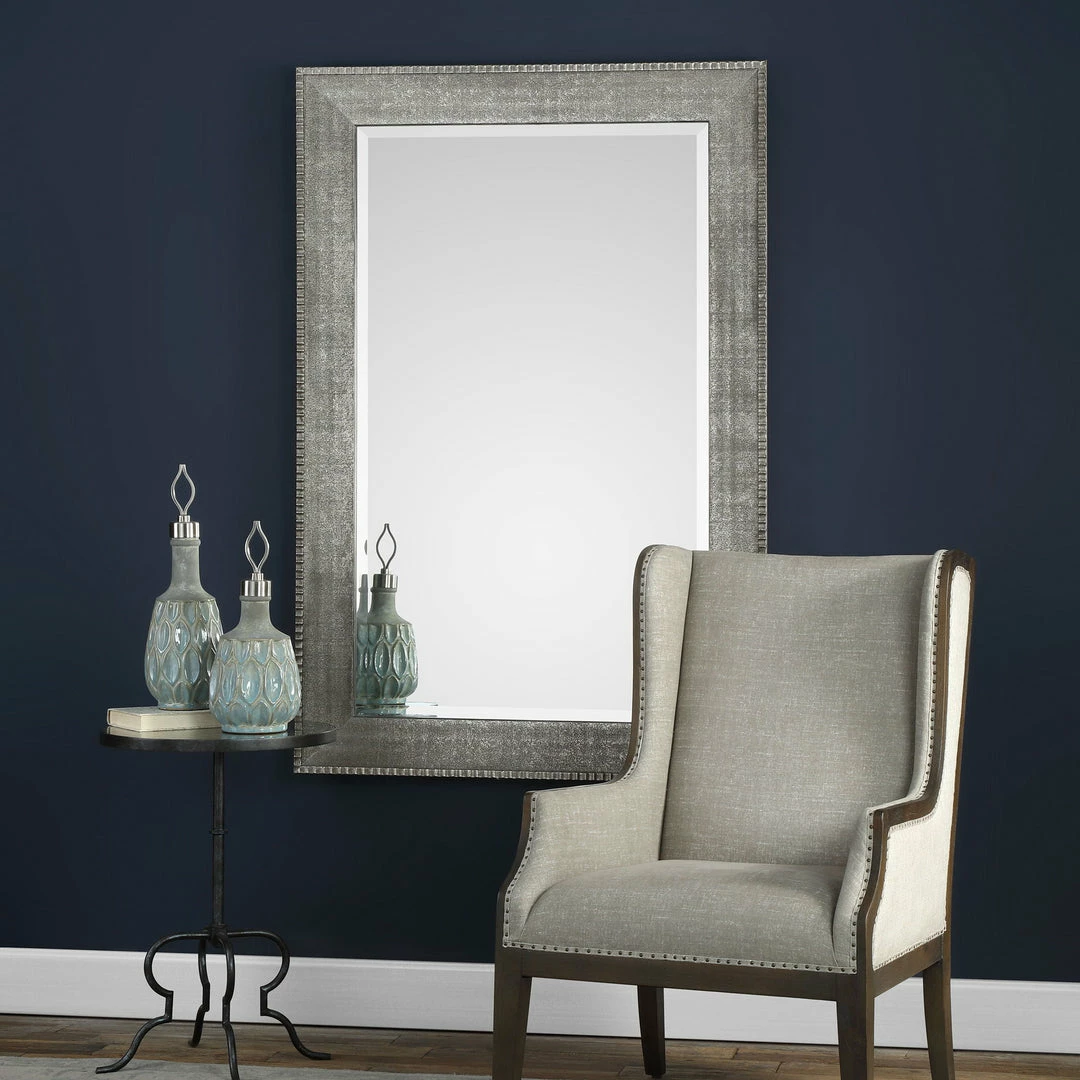Cheap 🔔 Uttermost Leiston Metallic Silver Mirror Accessories 🤩 5 Uttermost Leiston Metallic Silver Mirror Accessories