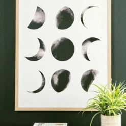 Top 10 💯 Ashley Furniture Accessories Shaydunn - Black/white - Wall Art - Moon 🥰 10 Ashley Furniture Accessories Shaydunn - Black/white - Wall Art - Moon