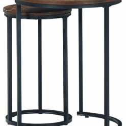 Ashley Furniture Briarsboro - Brown/black - Accent Table (2/cn)