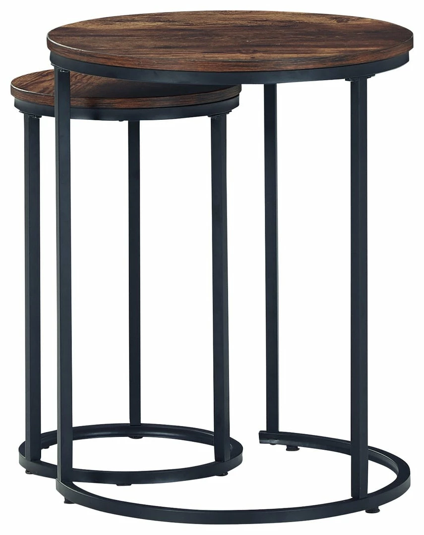 Best deal 🤩 Ashley Furniture Briarsboro - Brown/black - Accent Table (2/cn) 🔥 4 Ashley Furniture Briarsboro - Brown/black - Accent Table (2/cn)
