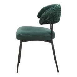 Moe's Home Collection Dolce Dining Chair Green Velvet-m2 Chairs
