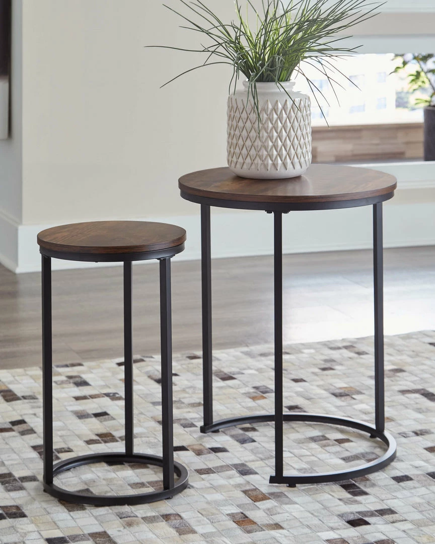 Best deal 🤩 Ashley Furniture Briarsboro - Brown/black - Accent Table (2/cn) 🔥 7 Ashley Furniture Briarsboro - Brown/black - Accent Table (2/cn)