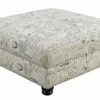 Emerald Home Ottomans Hutton II Tufted Ottoman, Ivory