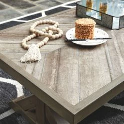 Ashley Furniture Beachcroft - Beige - Rectangular Cocktail Table