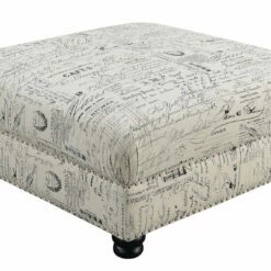 Discount 🎁 Emerald Home Ottomans Hutton II Tufted Ottoman, Ivory 😉 9 Emerald Home Ottomans Hutton II Tufted Ottoman, Ivory
