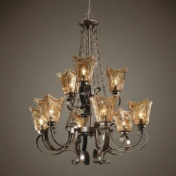 Accessories Uttermost Vetraio 9Lt Oil Rubbed Bronze Chandelier