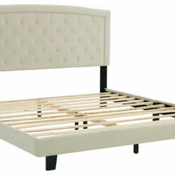 Ashley Furniture Adelloni - Cream - King Upholstered Bed Beds