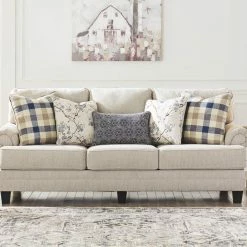 Hot Sale 🌟 Ashley Furniture Meggett - Linen - Sofa 🔥 15 Ashley Furniture Meggett - Linen - Sofa