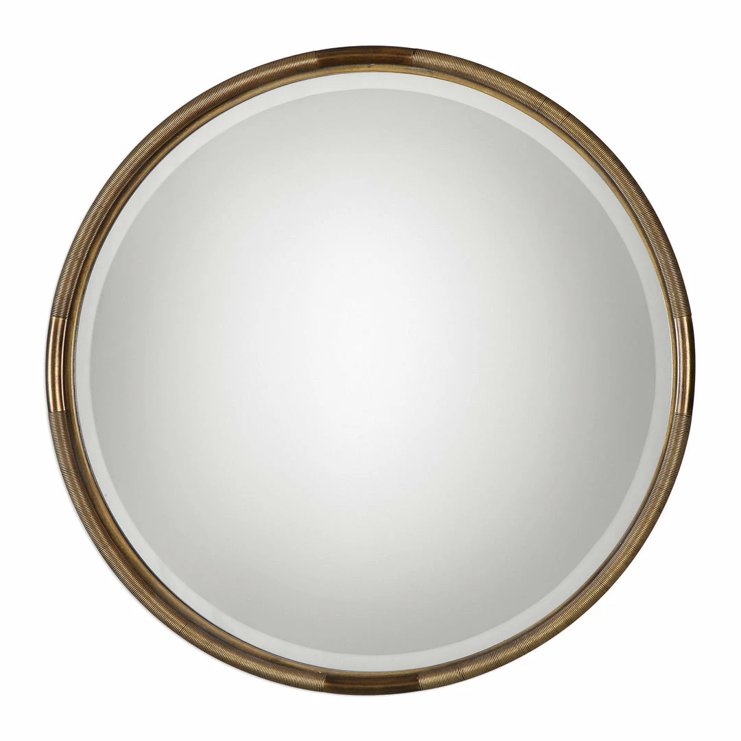 New ❤️ Uttermost Finnick Iron Coil Round Mirror 👏 3 Uttermost Finnick Iron Coil Round Mirror