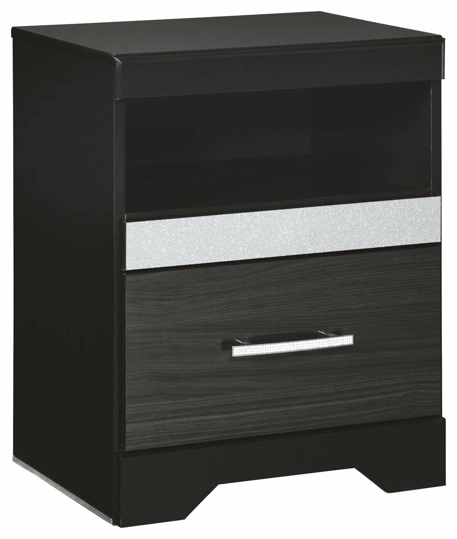 New ๐ Ashley Furniture Nightstands Starberry - Black - One Drawer Night Stand ๐ 3 Ashley Furniture Nightstands Starberry - Black - One Drawer Night Stand