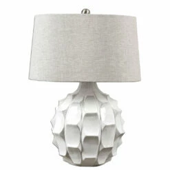 Uttermost Guerina Scalloped White Lamp Accessories
