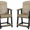 Signature Design By Ashley® Stools Fairen Trail - Black/driftwood - Barstool (2/cn)