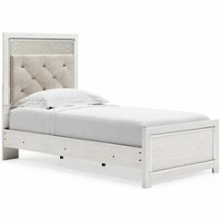 Ashley Furniture Altyra - White - Twin Uph Panel Headboard