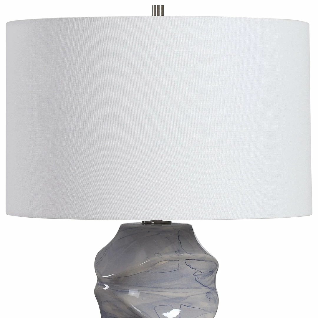 Best Pirce 🤩 Uttermost Waves Blue & White Table Lamp 🥰 5 Uttermost Waves Blue & White Table Lamp