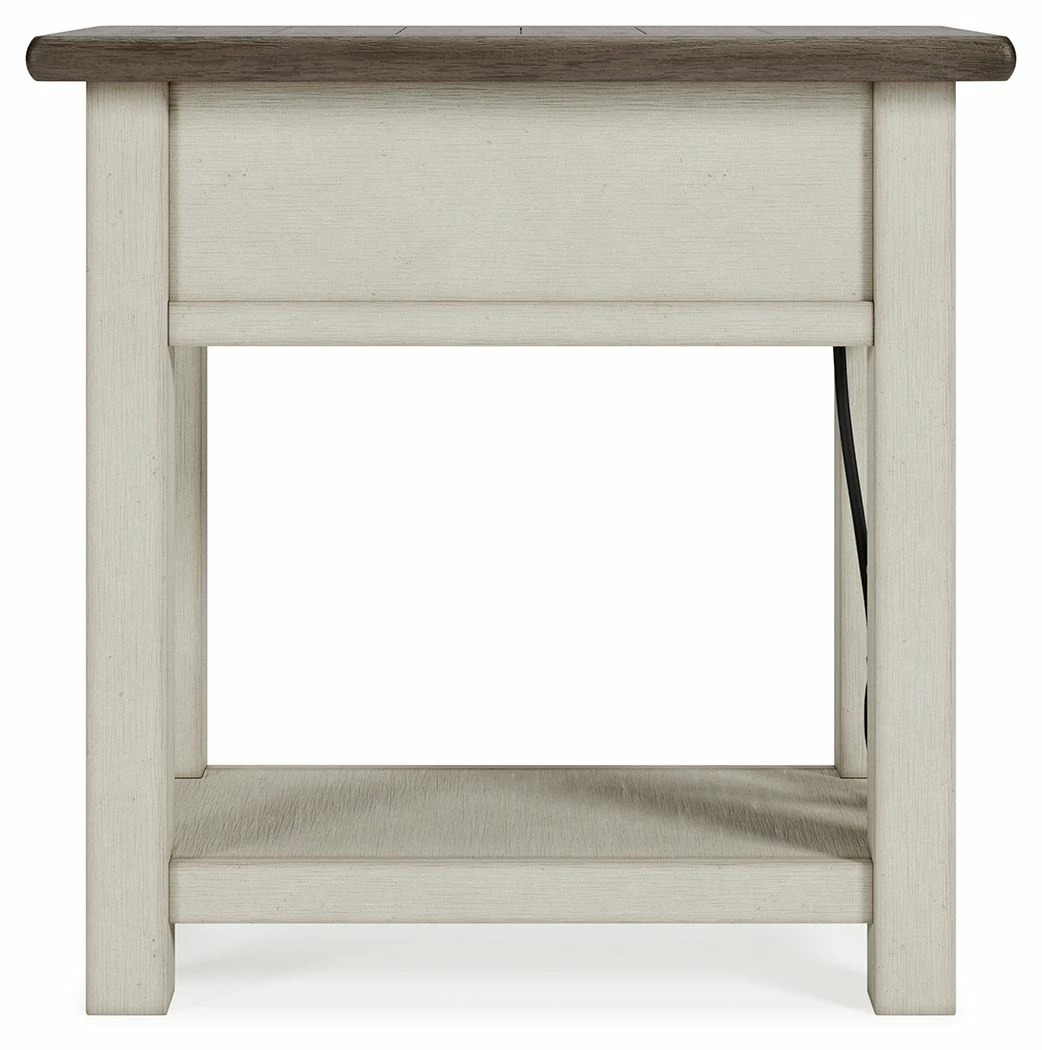 Discount 🥰 Ashley Furniture Bolanburg - White / Brown / Beige - Chair Side End Table 🤩 12 Ashley Furniture Bolanburg - White / Brown / Beige - Chair Side End Table