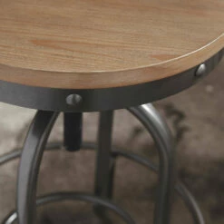 Ashley Furniture Stools Pinnadel - Light Ultimate Best In Class Swivel Stool (2/CN)