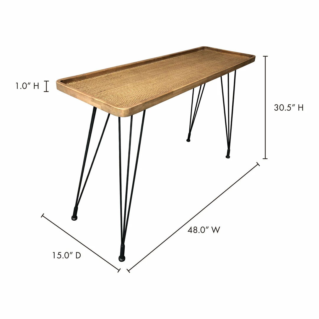 Best Sale ๐ Moe's Home Collection Tables Rollo Rattan Console Table ๐ 5 Moe's Home Collection Tables Rollo Rattan Console Table