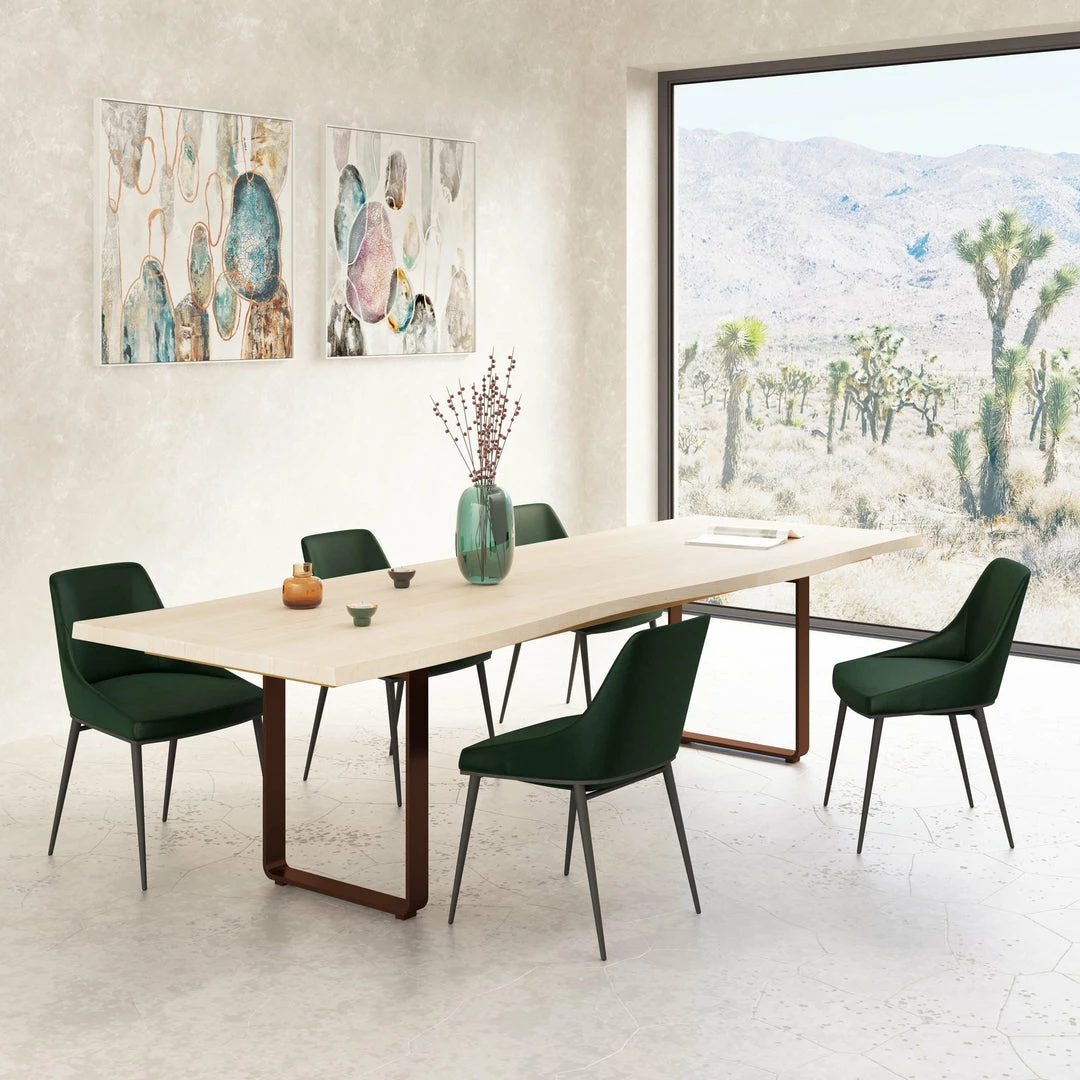 Flash Sale 🎉 Moe's Home Collection Chairs Sedona Dining Chair Green Velvet-m2 😀 4 Moe's Home Collection Chairs Sedona Dining Chair Green Velvet-m2