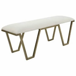 Benches Uttermost Farrah Geometric Bench