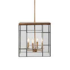 Accessories Uttermost Romilly 4 Light Antique Brass Pendant