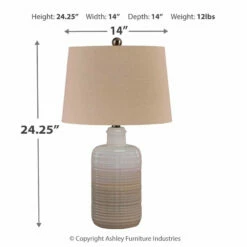Ashley Furniture Marnina - Ceramic Table Lamp (2/CN)