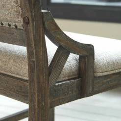 Ashley Furniture Stools Wyndahl - Rustic Brown - Upholstered Barstool (2/cn)