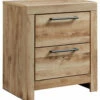 Signature Design By Ashley® Nightstands Hyanna - Tan - Two Drawer Night Stand