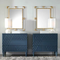 Accessories Uttermost Balkan Modern Gold Wall Mirror