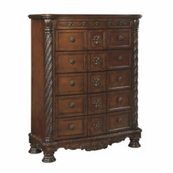 Ashley Furniture North - Dark Brown - Chest Chests