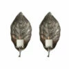Accessories Uttermost Zelkova Leaf Wall Sconces S/2