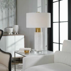 Accessories Uttermost Vaeshon Concrete Table Lamp