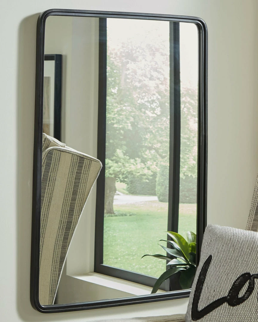 Best deal 🥰 Signature Design By Ashley® Brocky - Black - Accent Mirror Accessories 😀 4 Signature Design By Ashley® Brocky - Black - Accent Mirror Accessories