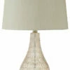 Ashley Furniture Accessories Latoya - Beige - Glass Table Lamp (1/cn)