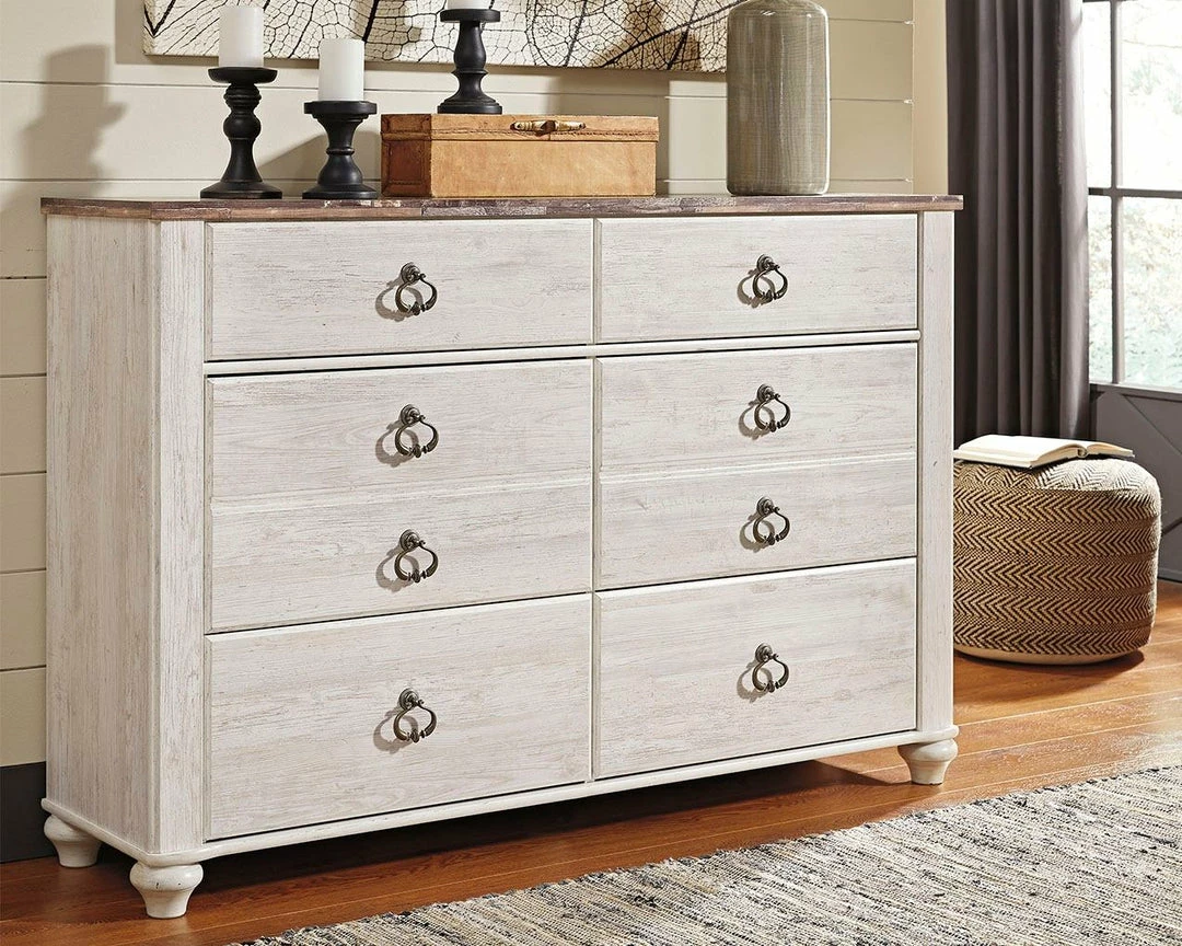 Discount ๐ Ashley Furniture Willowton - Attractive - ๐ Dresser, Mirror ๐ Dressers โญ 11 Ashley Furniture Willowton - Attractive - Dresser, Mirror Dressers