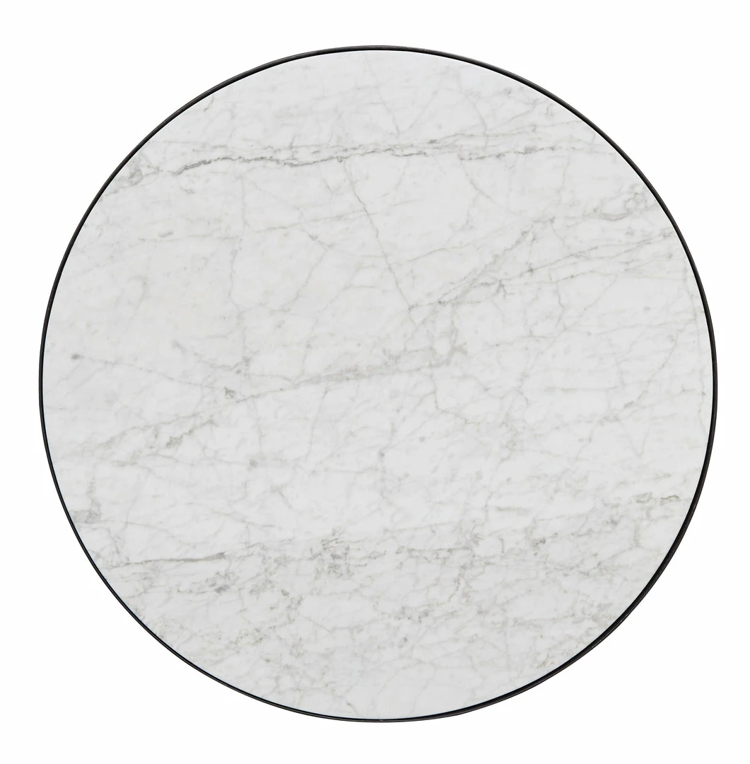 Promo 😀 Signature Design By Ashley® Windron - Black/white - Round End Table Tables 🛒 6 Signature Design By Ashley® Windron - Black/white - Round End Table Tables