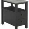 Best deal 🤩 Ashley Furniture Tables Ezmonei - Black/gray - Chair Side End Table 🎉 2 Ashley Furniture Tables Ezmonei - Black/gray - Chair Side End Table