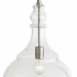 Accessories Uttermost Ilona 1 Light Seeded Glass Teardrop Pendant
