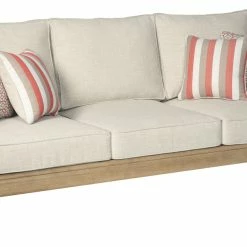 Ashley Furniture Clare - Beige - Sofa With Cushion Sofas