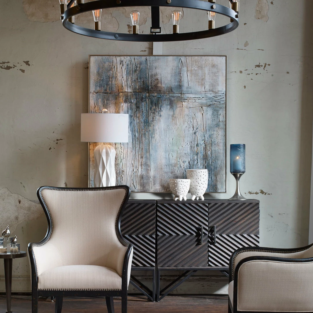 Wholesale ❤️ Accessories Uttermost Open Seas Hand Painted Canvas 😍 4 Accessories Uttermost Open Seas Hand Painted Canvas