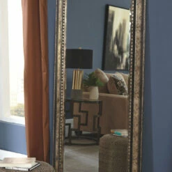 Ashley Furniture Accessories Dulal - Antique Silver Finish - Floor Mirror