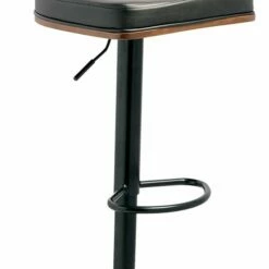 Ashley Furniture Stools Bellatier - Brown/black - Tall Uph Swivel Barstool(1/cn)