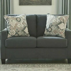 Cheapest ๐ฅฐ Ashley Furniture Bayonne - Gray Dark - Loveseat ๐ 8 Ashley Furniture Bayonne - Gray Dark - Loveseat
