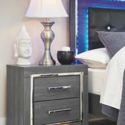 Ashley Furniture Lodanna - Gray - Two Drawer Night Stand