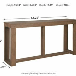 Ashley Furniture Cariton - Gray - Sofa Table