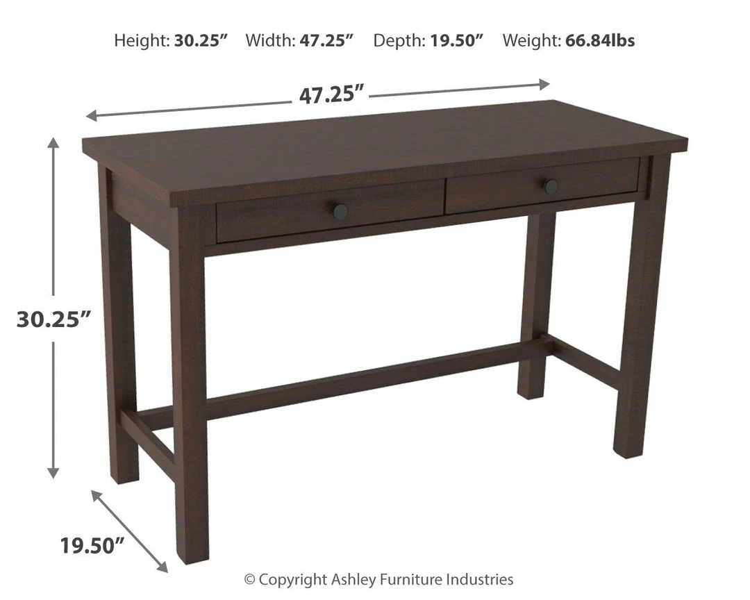 Promo 🥰 Ashley Furniture Camiburg - Warm Brown - Home Office Desk - Standalone Desks 🔥 3 Ashley Furniture Camiburg - Warm Brown - Home Office Desk - Standalone Desks