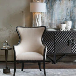 Uttermost Malena Glossy White Table Lamp Accessories