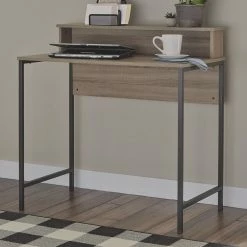 Discount 🔥 Ashley Furniture Desks Titania - Light Brown/gunmetal - Home Office Small Desk 😍 12 Ashley Furniture Desks Titania - Light Brown/gunmetal - Home Office Small Desk
