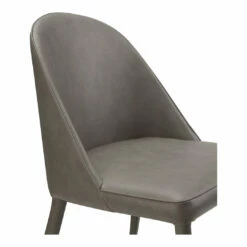 Moe's Home Collection Burton Pu Dining Chair Grey -m2