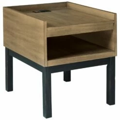 Ashley Furniture Fridley - Black / Gray - Rectangular End Table Tables